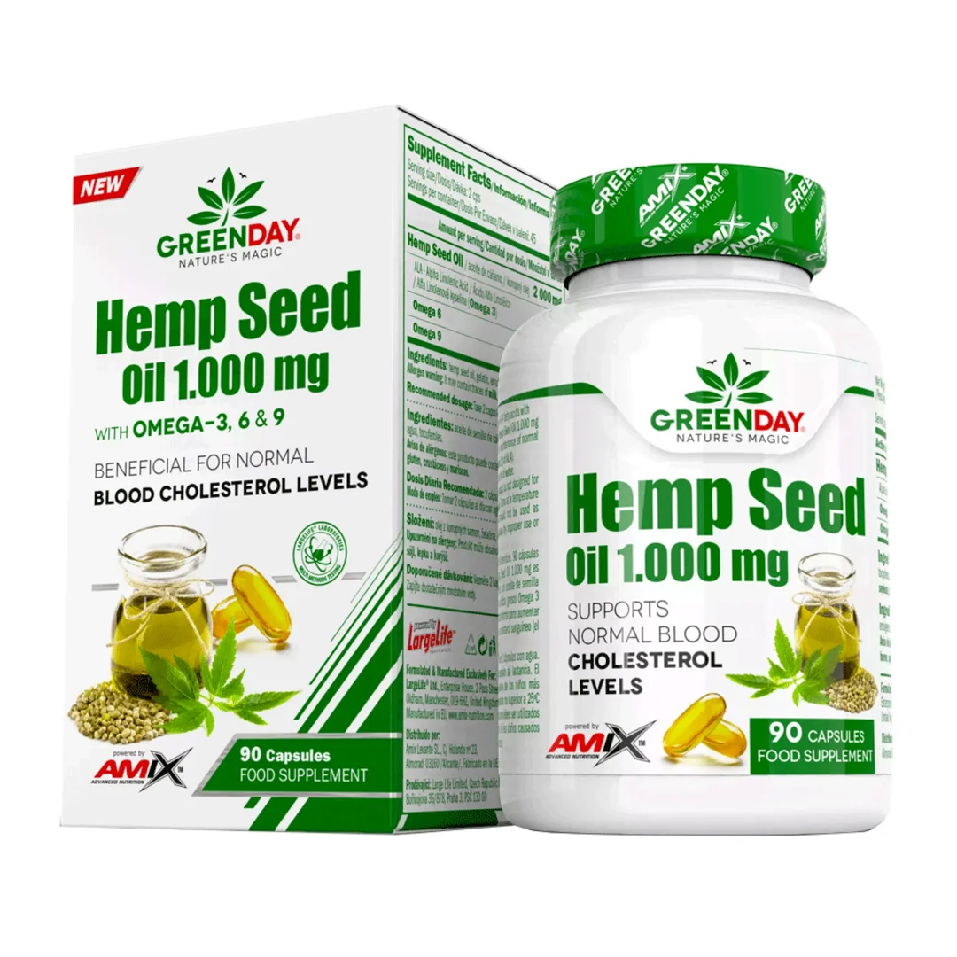 Amix Nutrition Hemp Seed Oil 1.000mg - 60 kapslí