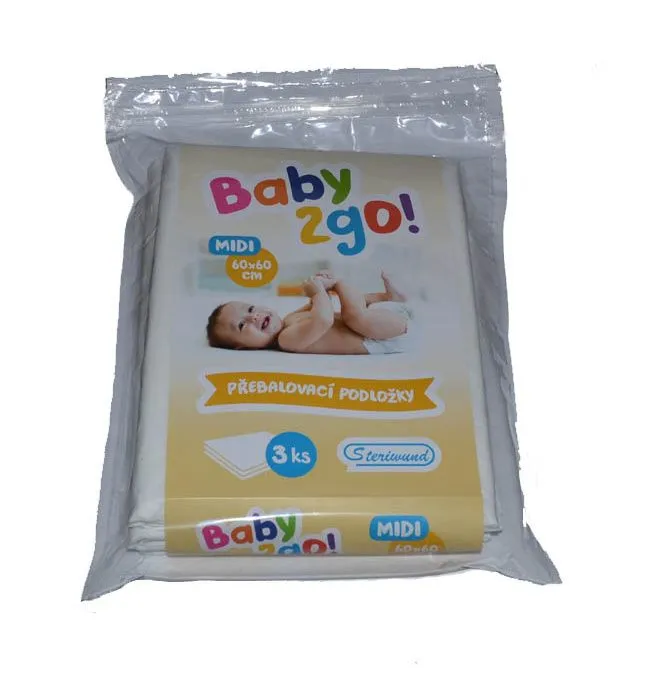 Steriwund Přebalovací podložka Baby2go! 60x60 cm 3 ks