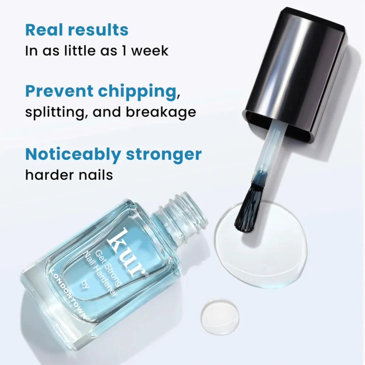 Londontown kur Get Strong Nail Hardener zpevňující péče a base coat 12 ml