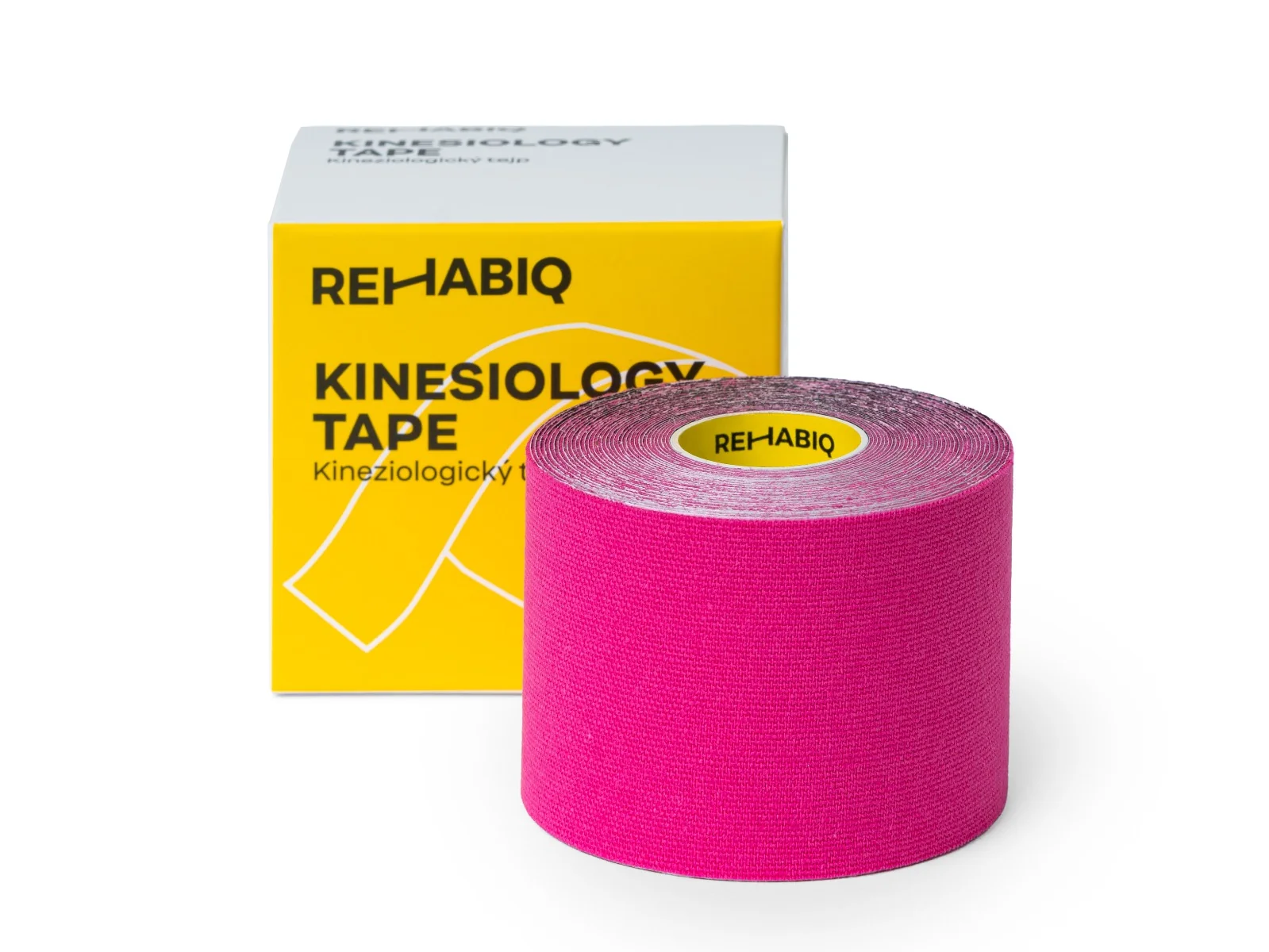 Rehabiq Kinesiology Tape 5 cm x 5 m tejpovací páska 1 ks růžová