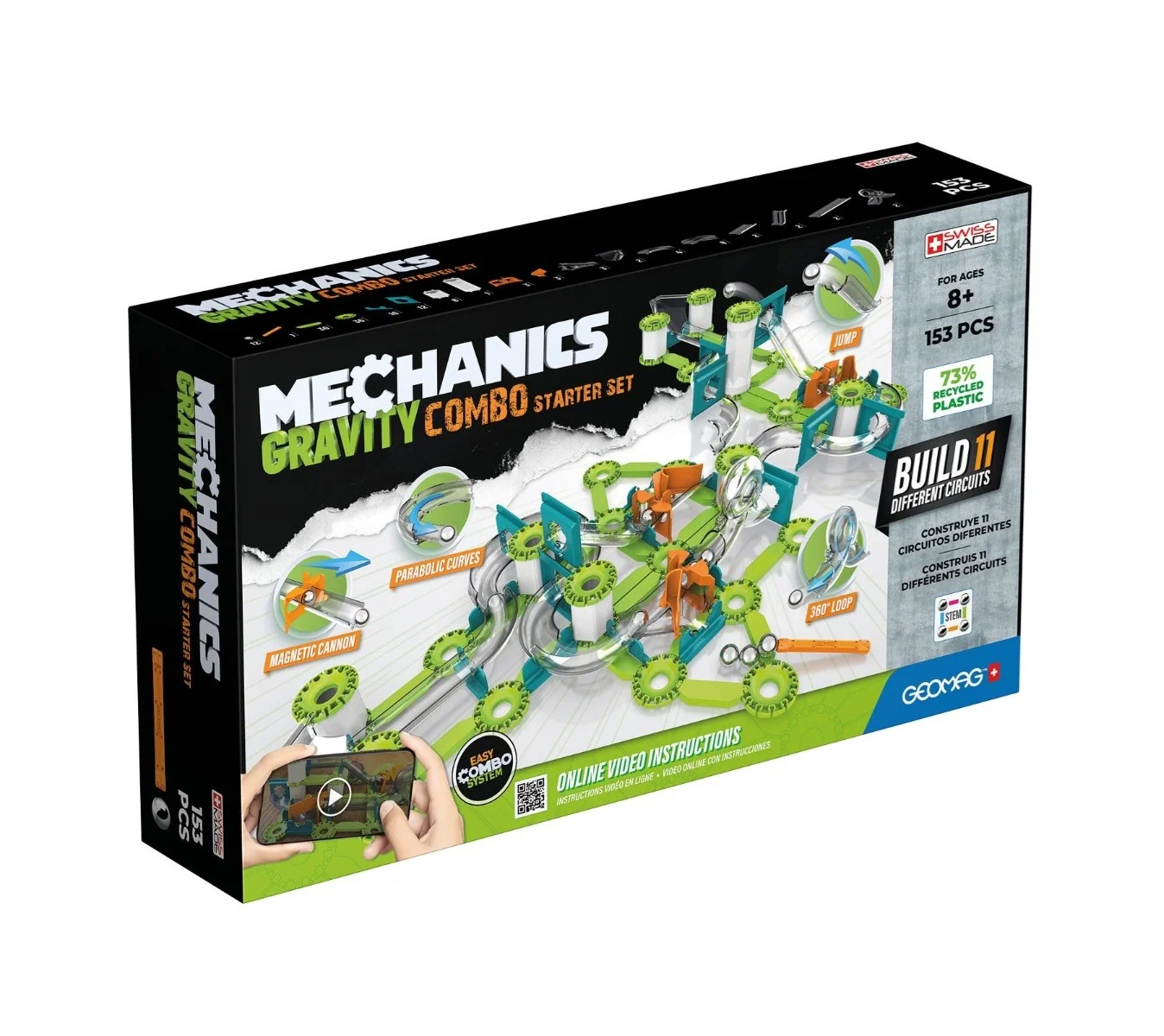Geomag Mechanics Starter magnetická stavebnice 153 dílků