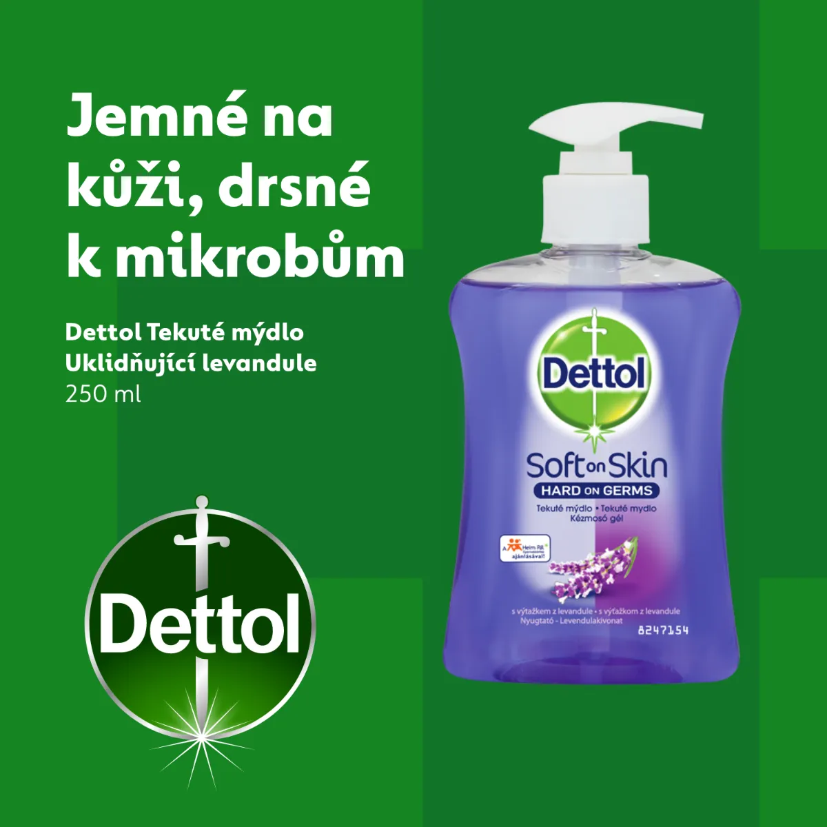 Dettol Tekuté mýdlo Uklidňující levandule 250 ml