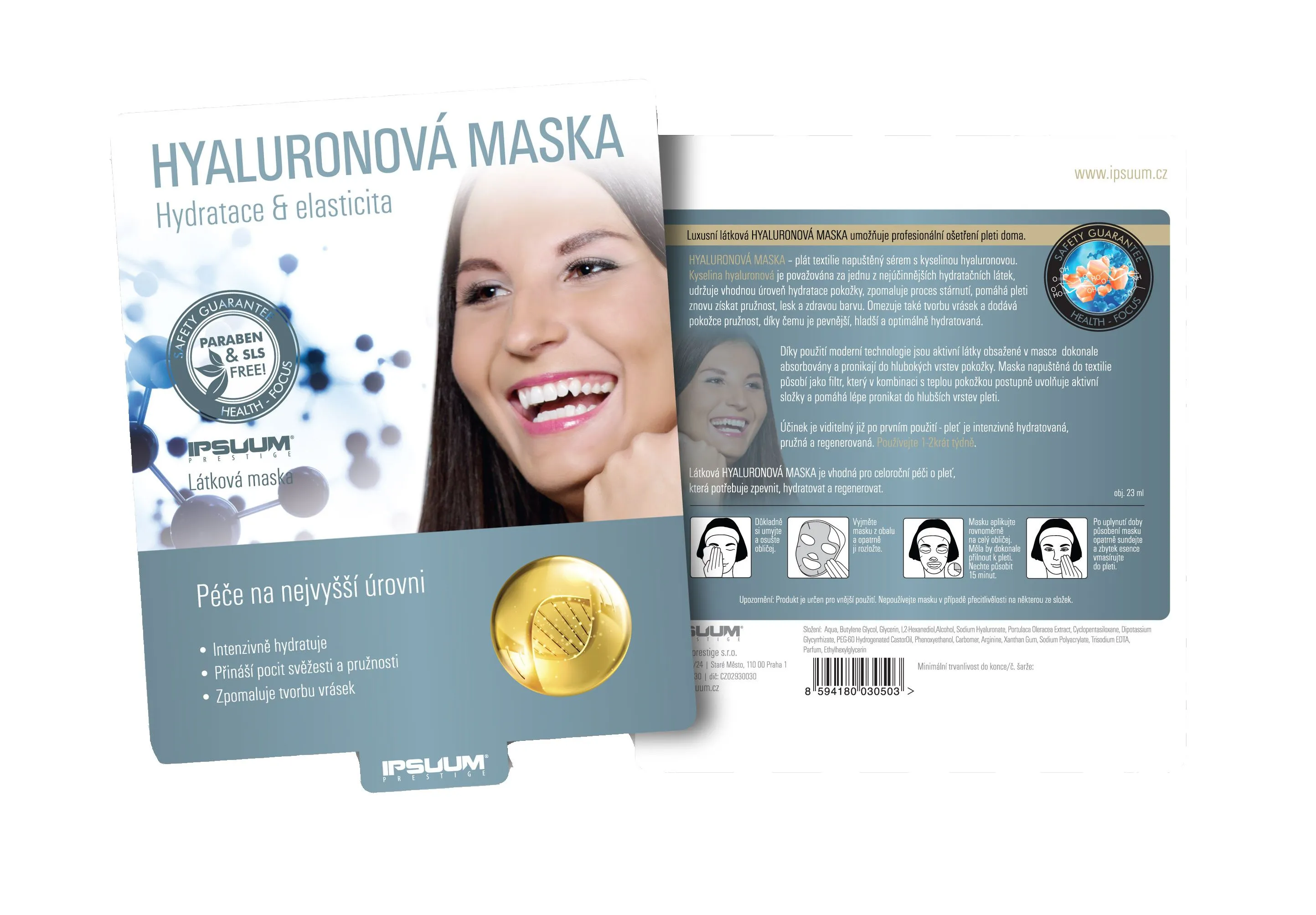 Ipsum prestige Hyaluronová maska 23 ml