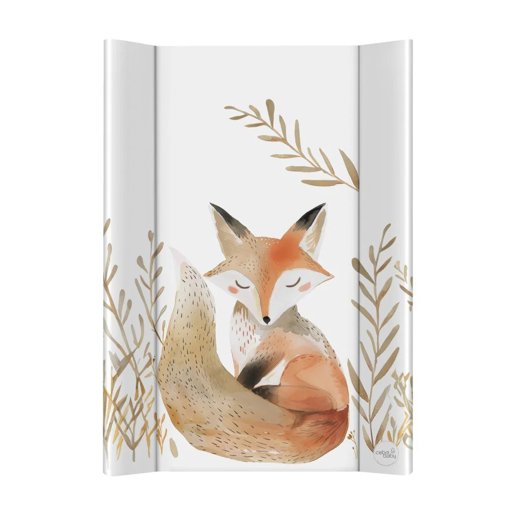 Ceba BABY Podložka přebalovací 2-hranná s pevnou deskou (50x70) Basic Red Fox