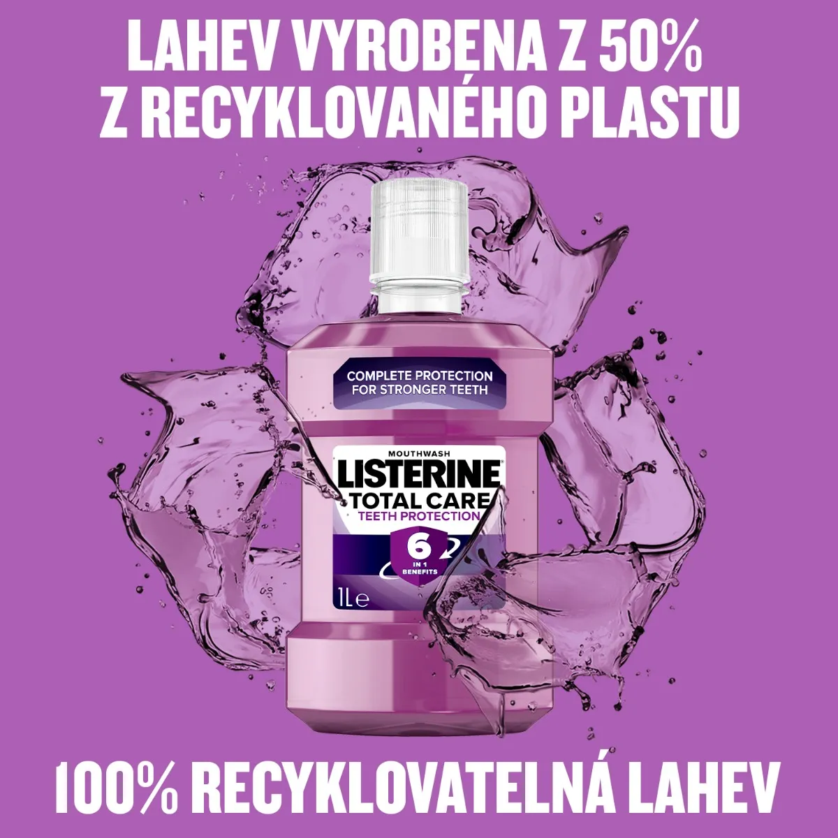 Listerine Total Care Teeth Protection ústní voda 1 l