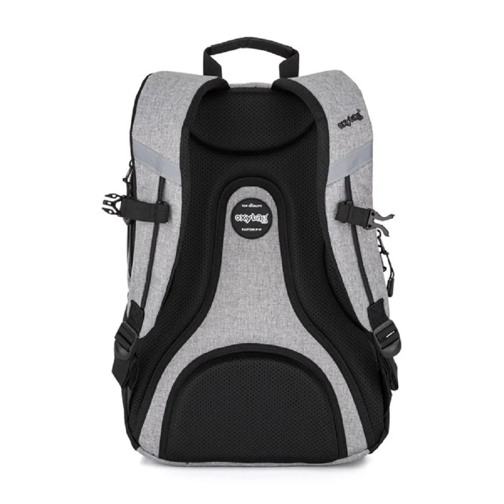 Oxybag OXY SPORT - set 2 ks: studentský batoh Grey Melange, penál