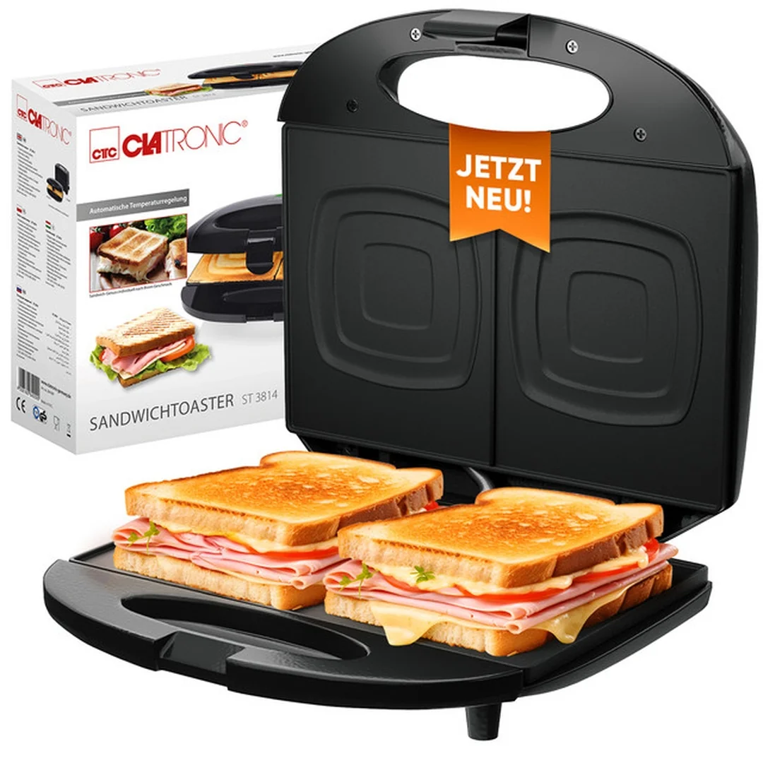 CLATRONIC ST 3814 BK sendvičovač 2xčtverce