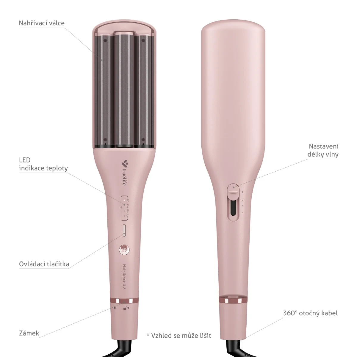 Truelife HairWaver W6 trojitá kulma na vlasy