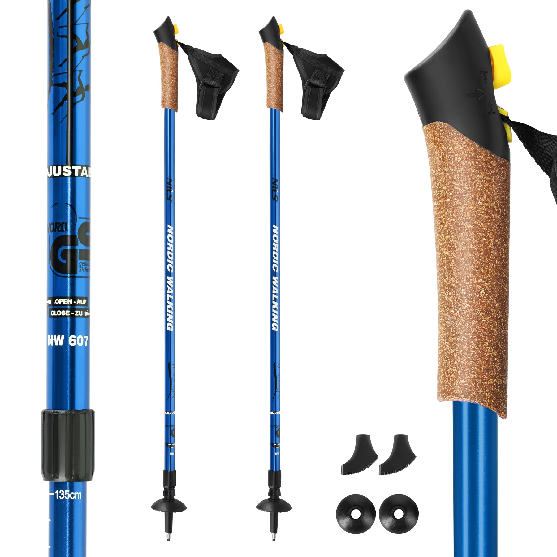 Nils Nordic walking hole NW607 modré