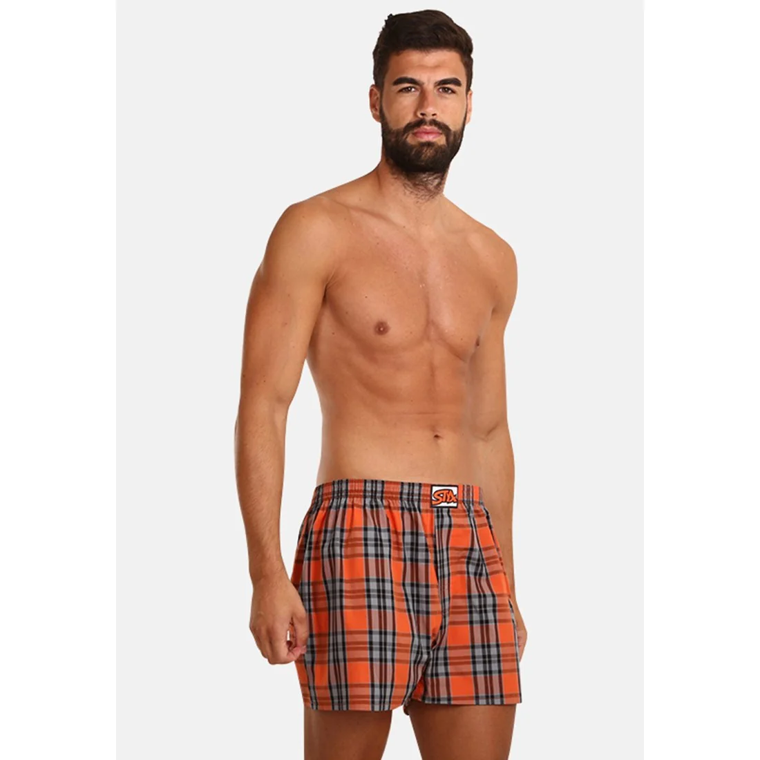 Styx Pánské trenky klasická guma vícebarevné (A926) XL