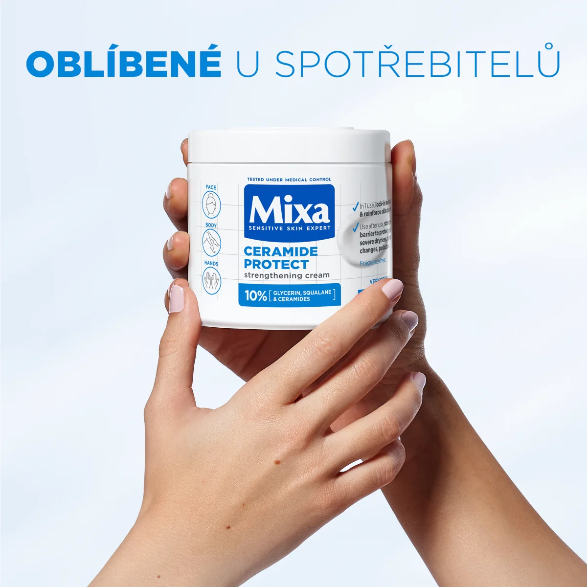 Mixa Posilující tělová péče pro velmi suchou pokožku 400 ml