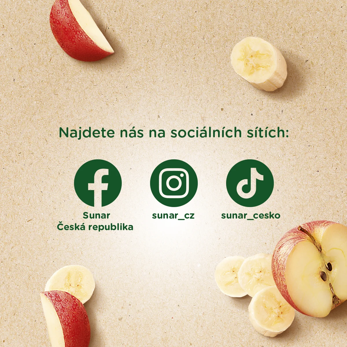 Sunar BIO Jablko, banán kapsička 100 g
