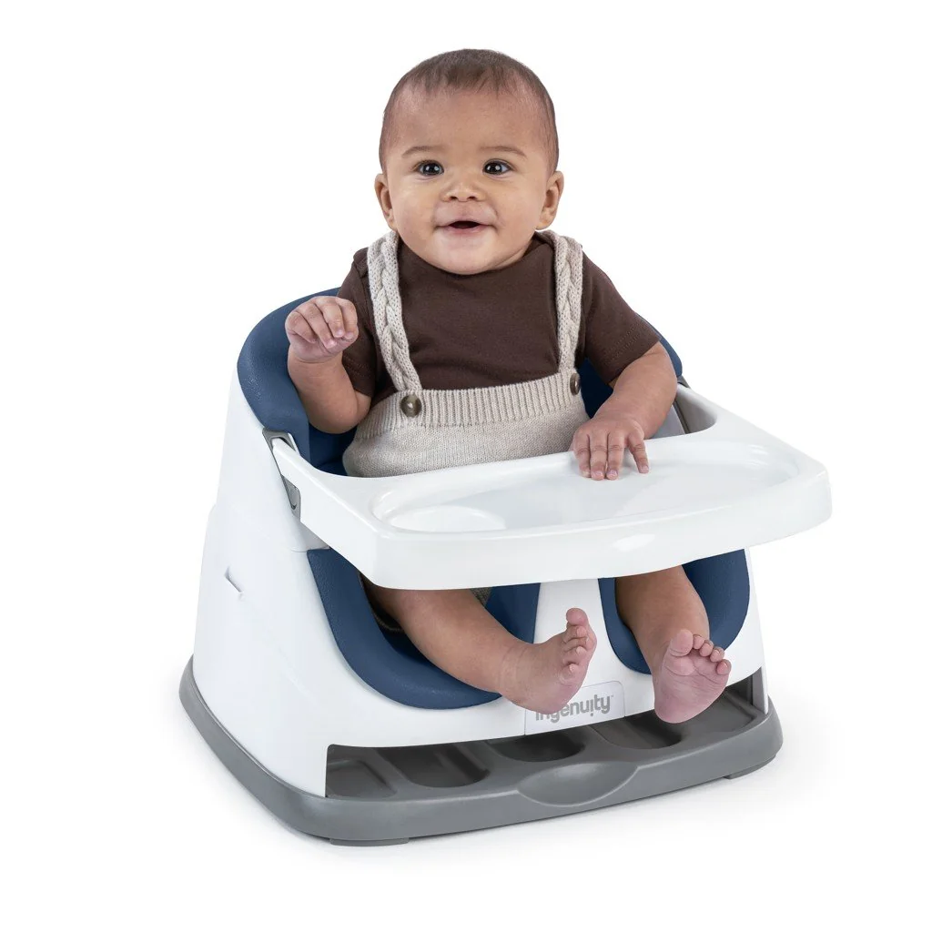 Ingenuity Podsedák na židli 2v1 Baby Base™ Night Sky 6m+ do 22kg