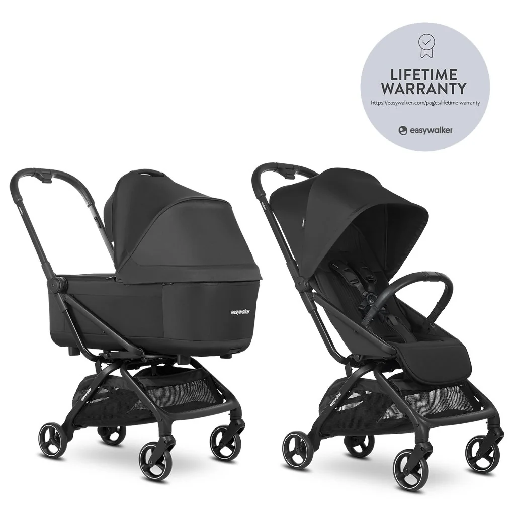 Easywalker Kočárek kombinovaný Rockey S Pure Black