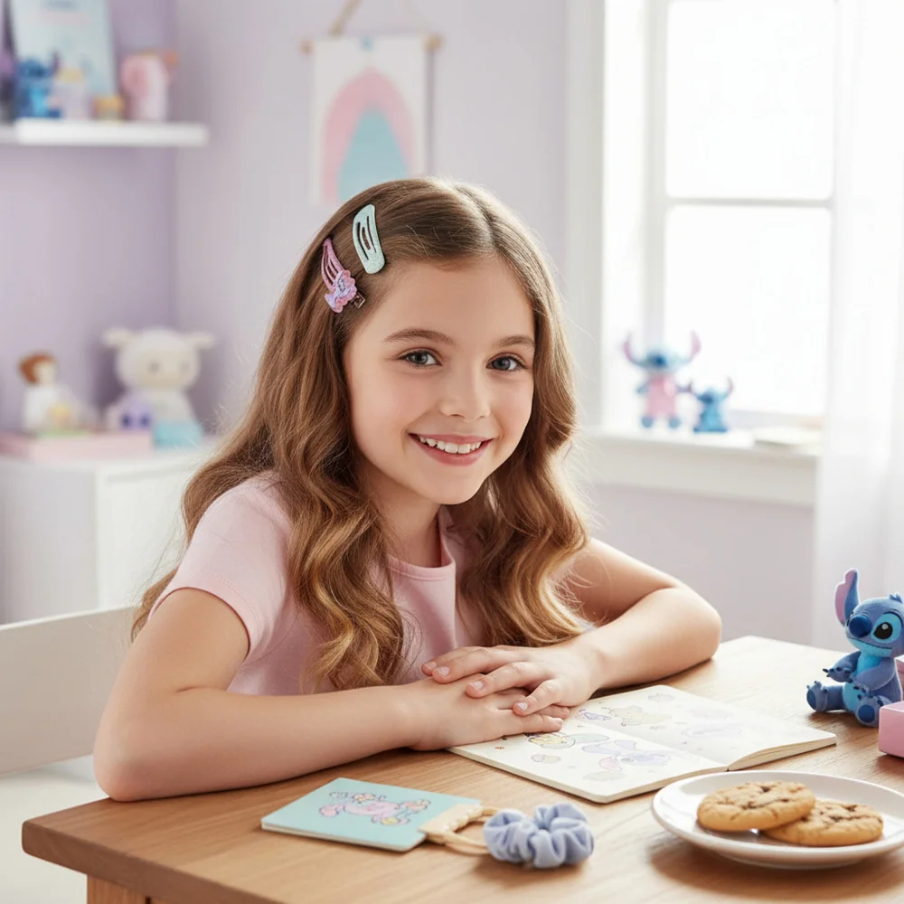 Cerdá Sada sponek do vlasů Stitch 4 ks