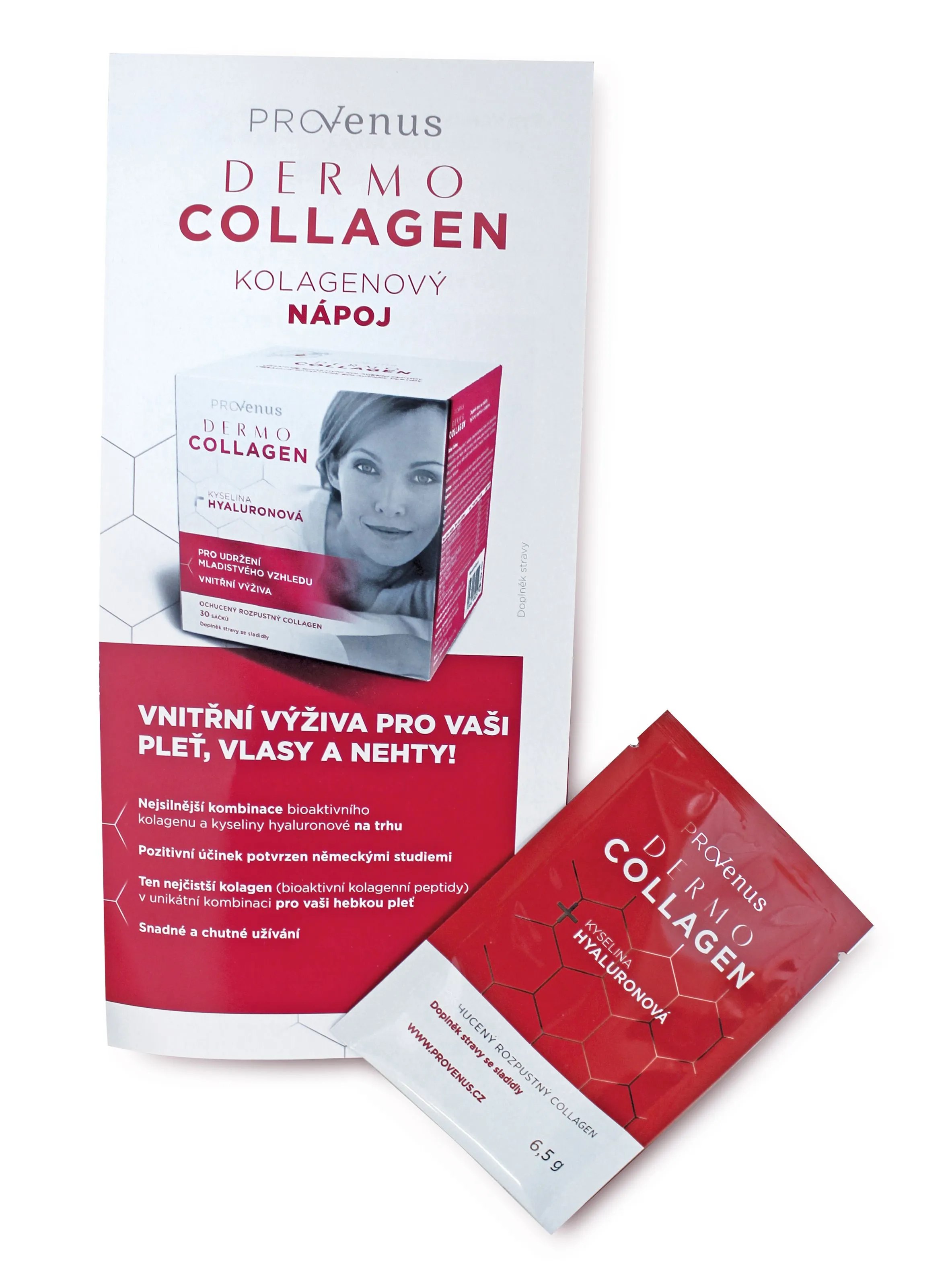 DermoCollagen ProVenus s pomerančovou příchutí kolagenový nápoj 1 sáček + leták