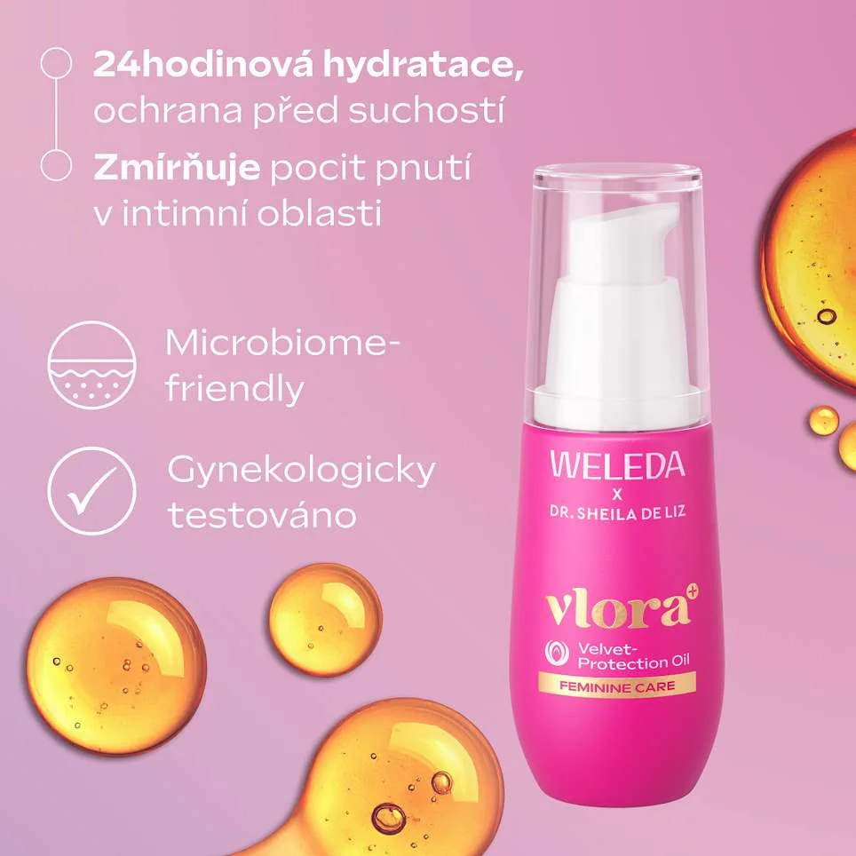 Weleda Vlora+ Velvet Protection Oil jemný pečující olej 30 ml