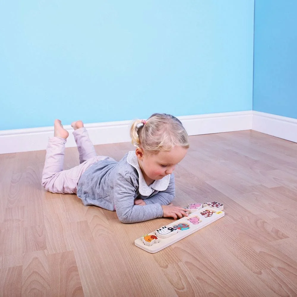 Bigjigs Toys Dřevěné vkládací puzzle farma