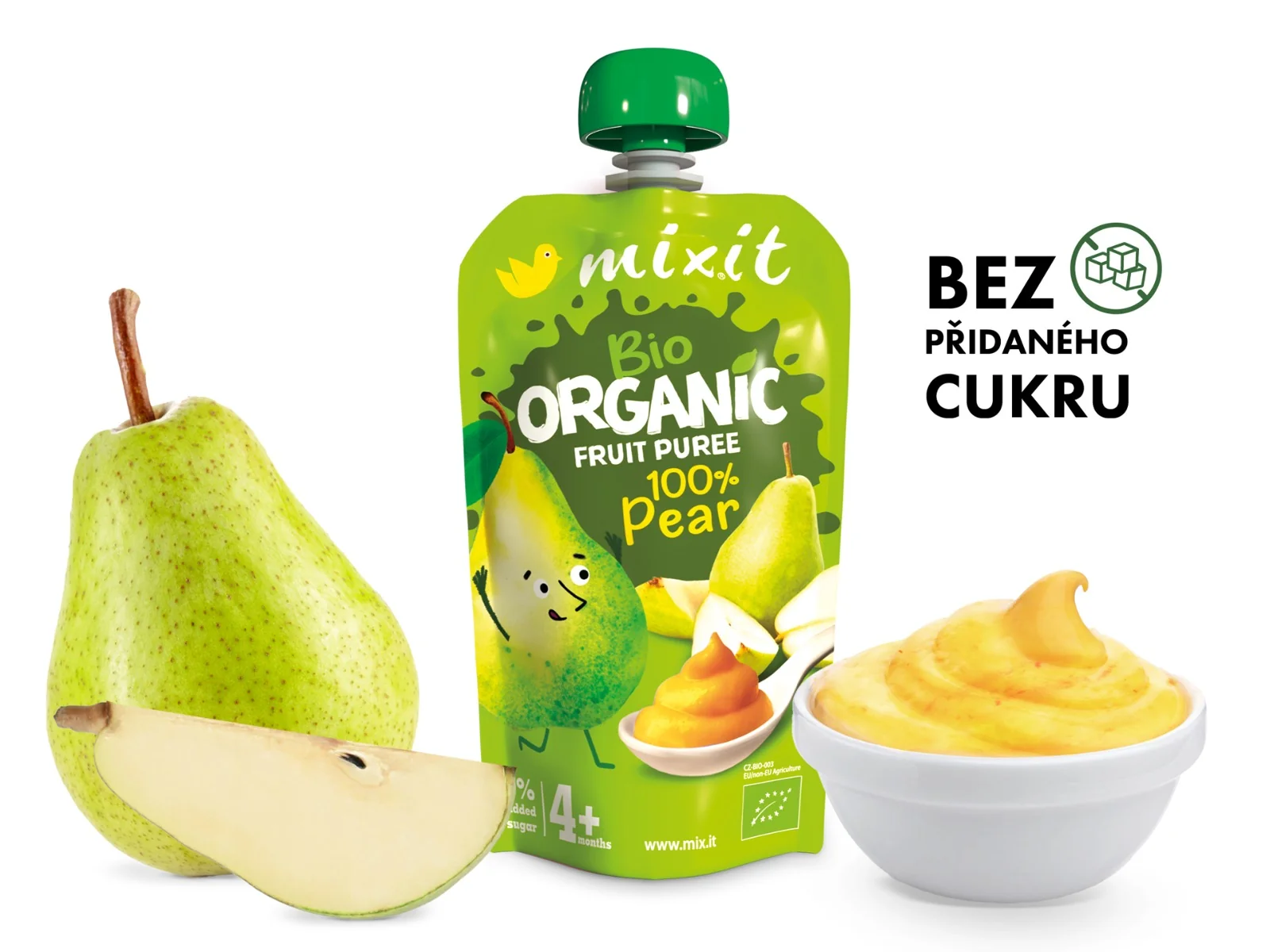 Mixit BIO Ovocná kapsička 100% Hruška 110 g