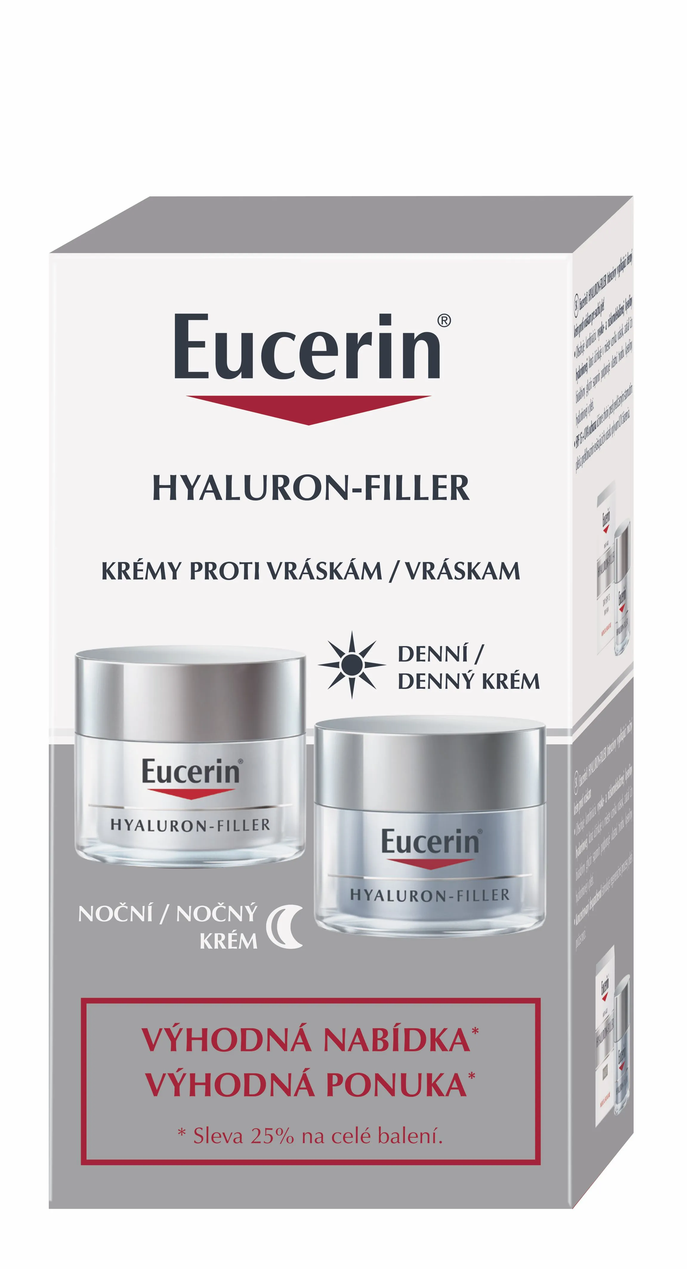 Eucerin Hyaluron-Filler + 3x Effect duopack denní + noční krém