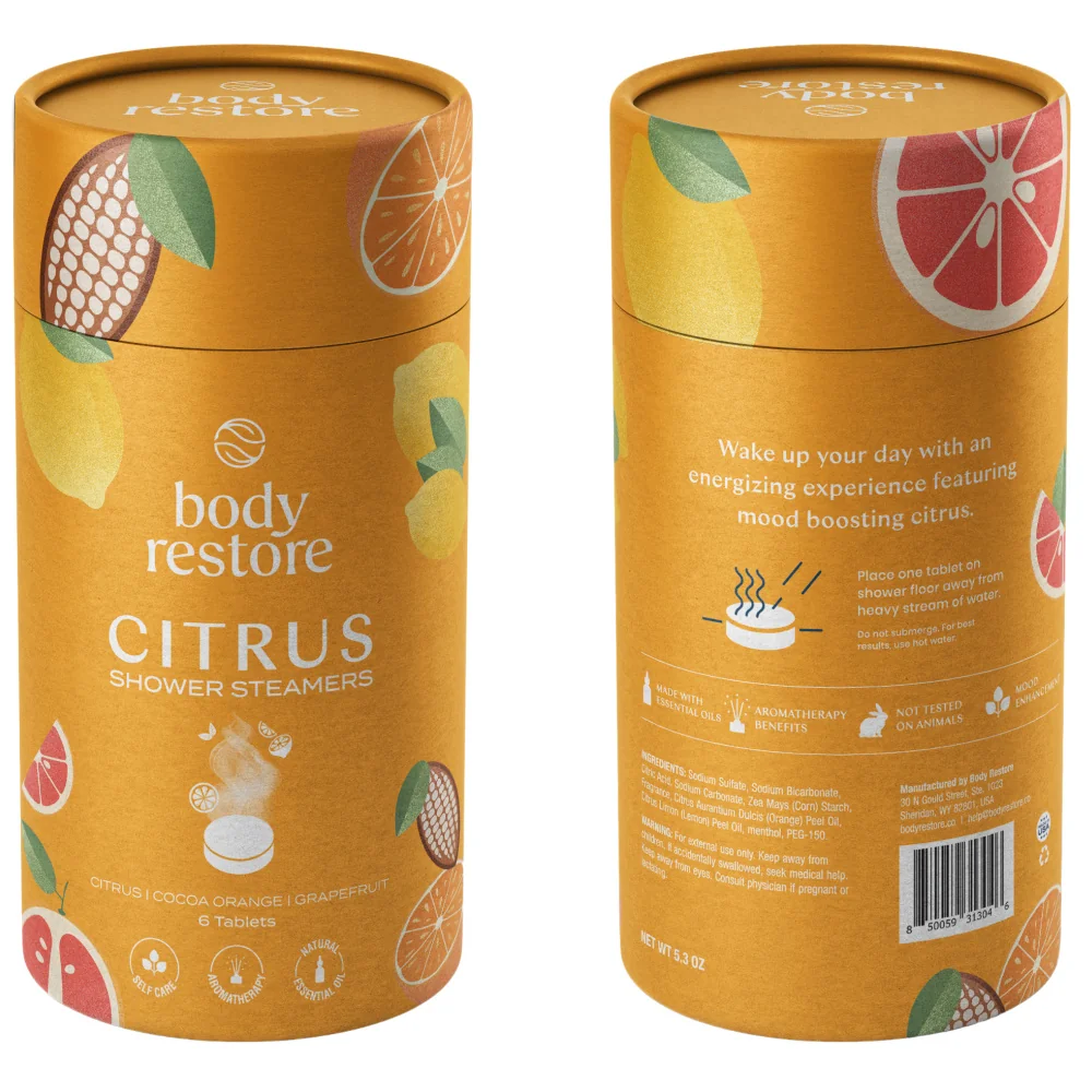 Body Restore Aromatické tablety do sprchy citrus mix 6 ks