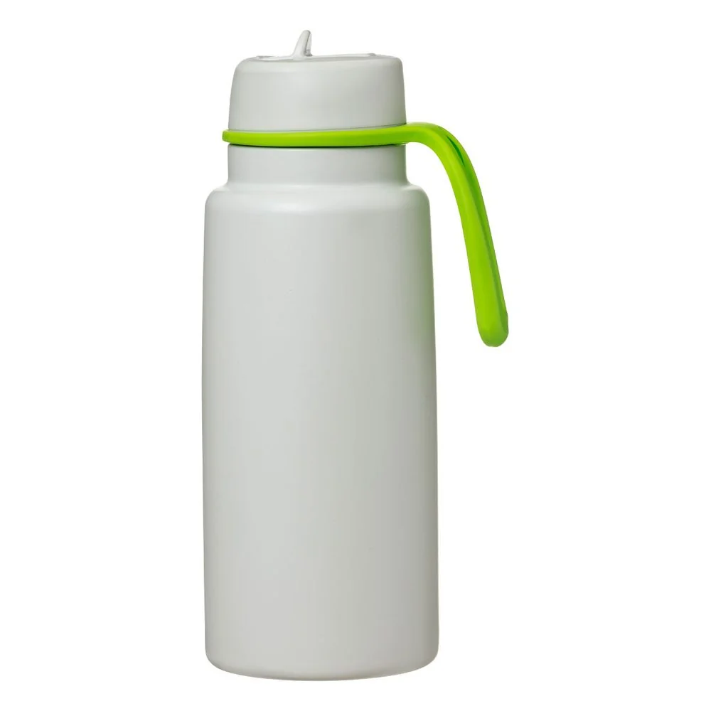 B.BOX Nerezová termolahev s brčkem 1l - lime time