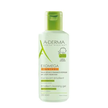 A-Derma Exomega Control zvláčňující mycí gel pro suchou kůži se sklonem k atopii 2v1 200 ml