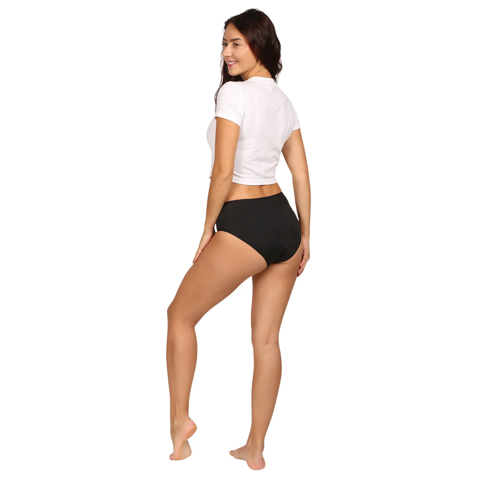 Love Luna Menstruační kalhotky Midi Black Eco (LOVE003ECO) L