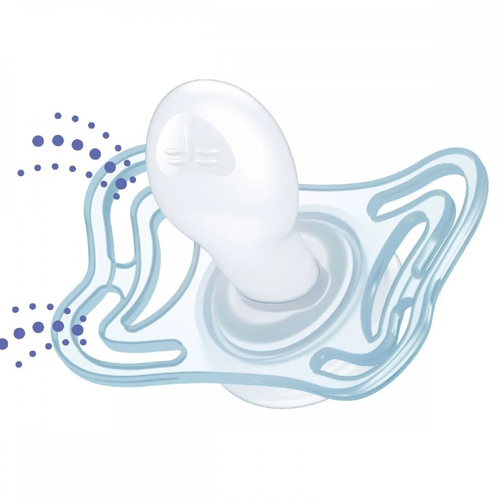 Chicco Dudlík Physio Light silikonový noční 16-36m, 2ks