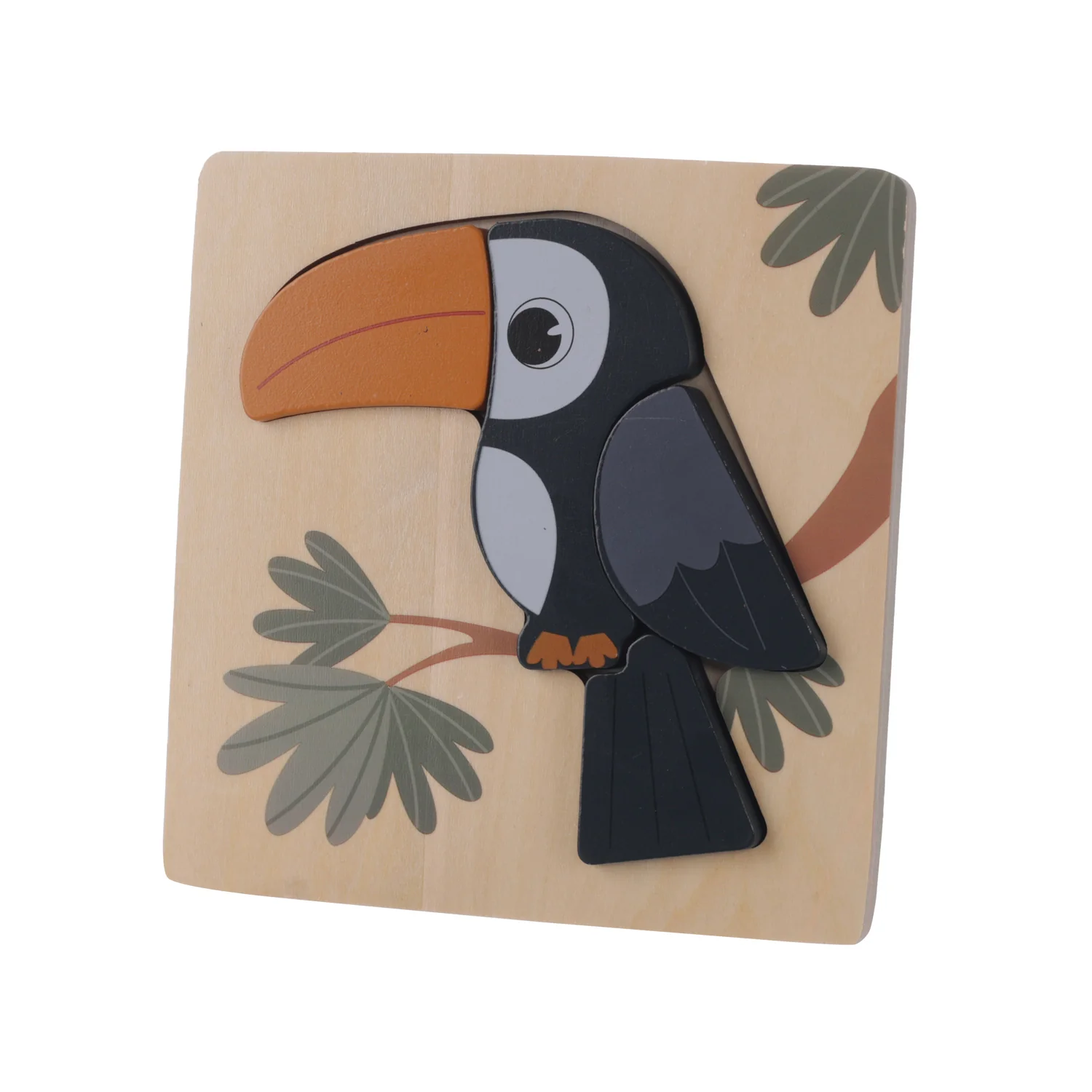 Zopa Dřevěné puzzle malé, Toucan 1