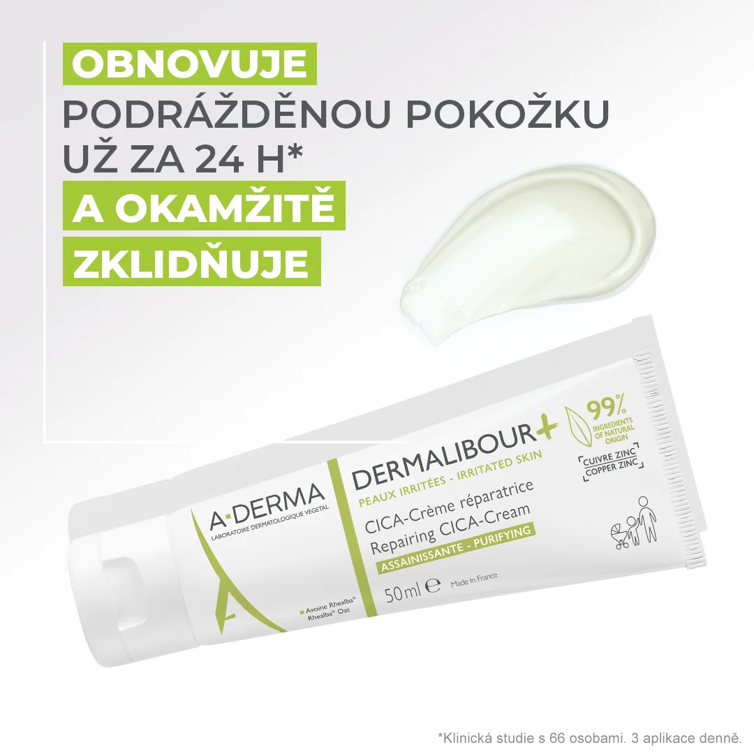 A-Derma Dermalibour+ reparační CICA-Krém 50 ml