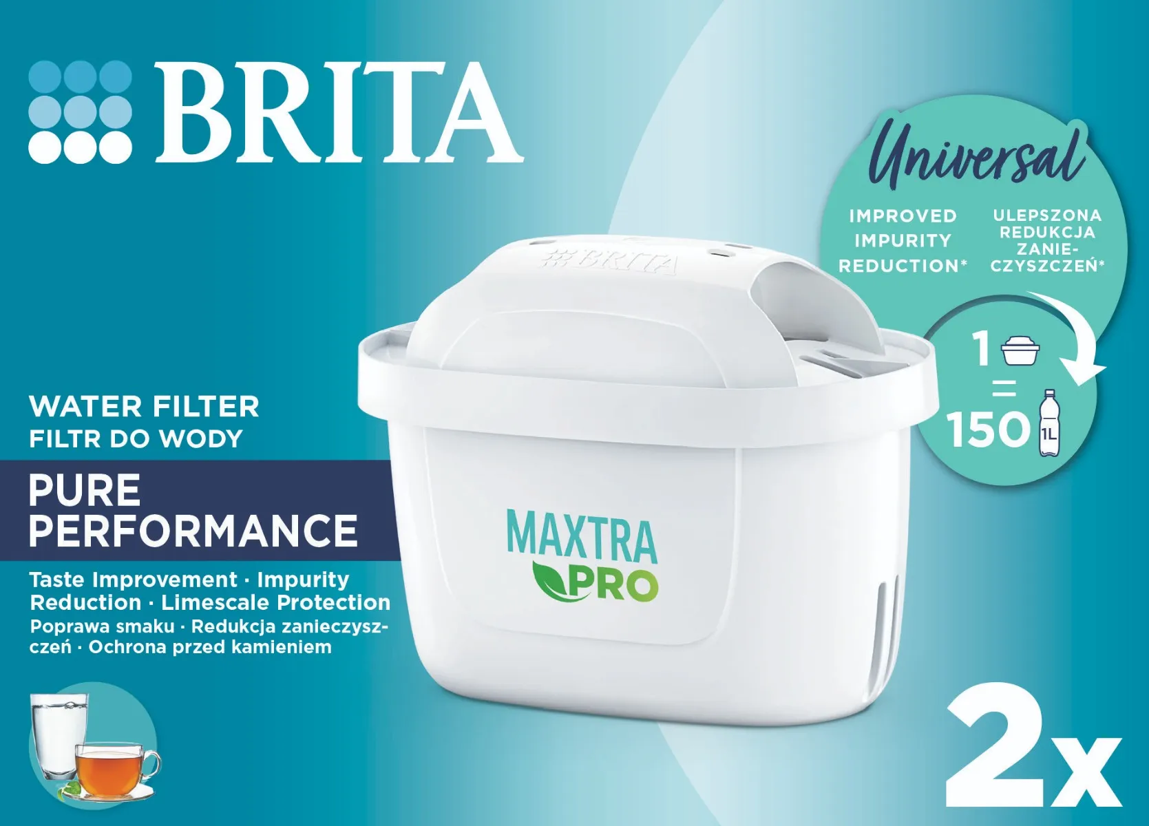 BRITA MAXTRAPro Universal náhradní filtry 2 ks