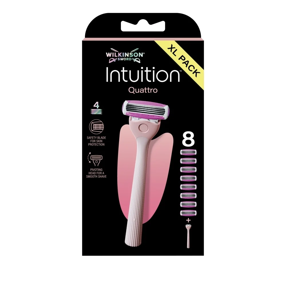 Wilkinson Intuition Quattro dámský holicí strojek + 8 hlavic