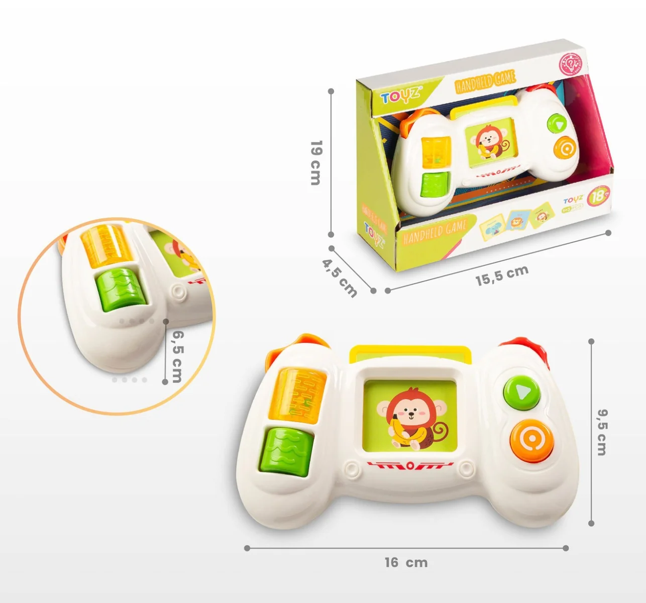 Toyz Edukační rozvojová hračka, přenosná Monkey