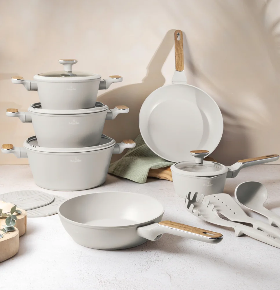 Berlingerhaus Sada nádobí s titanovým povrchem 15 ks Sahara Nordic Collection