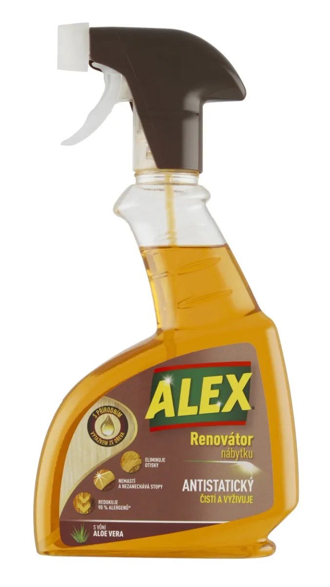 Alex Renovátor nábytku antistatický Aloe vera sprej 375 ml