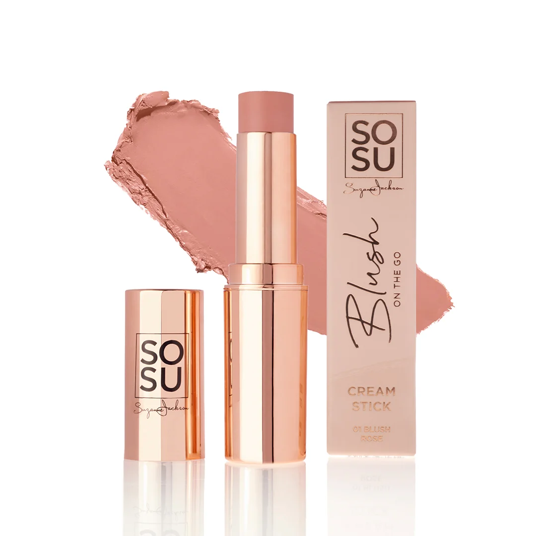 SOSU Cosmetics Blush On The Go tvářenka v tyčince Rose 7 g
