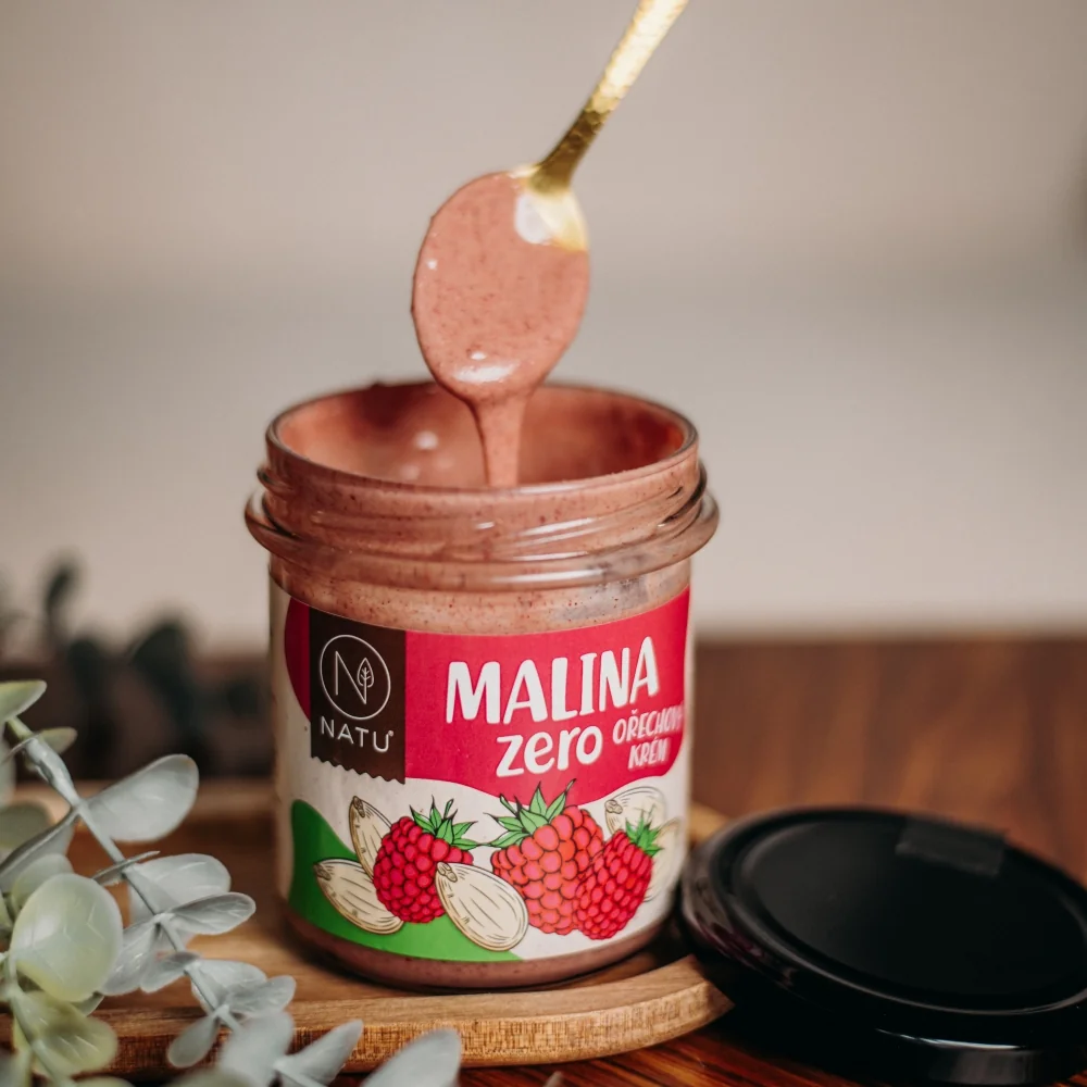 NATU Malina zero ořechový krém 300 g
