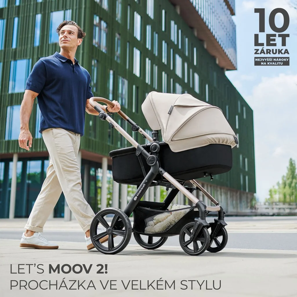 Kinderkraft Kočárek kombinovaný Moov 2 Air 3v1 Sand Beige