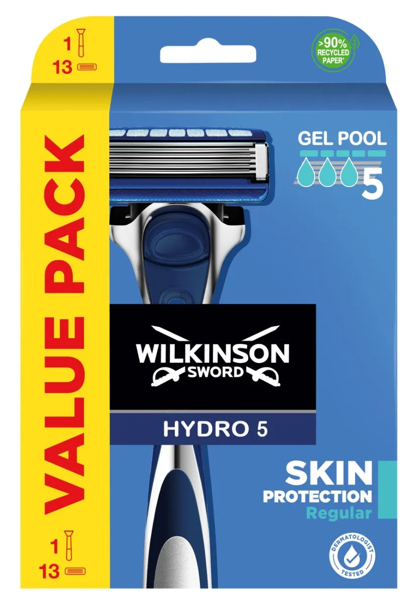 Wilkinson Hydro 5 Protection Skin XXXL value pack holicí strojek +13 hlavic