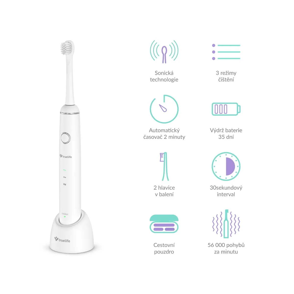 Truelife SonicBrush Junior J100 sonický kartáček