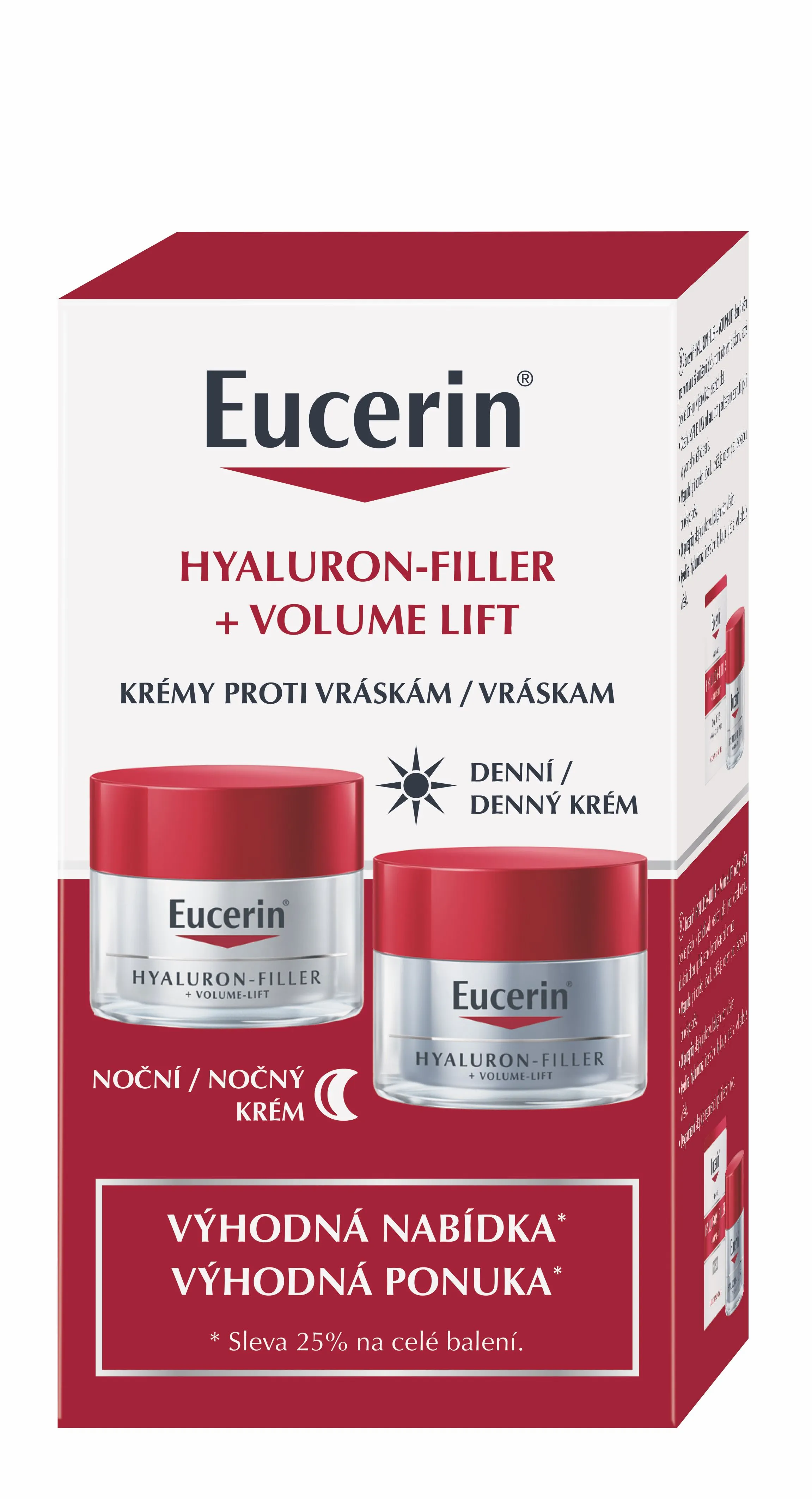 Eucerin Hyaluron-Filler + Volume-Lift duopack denní + noční krém