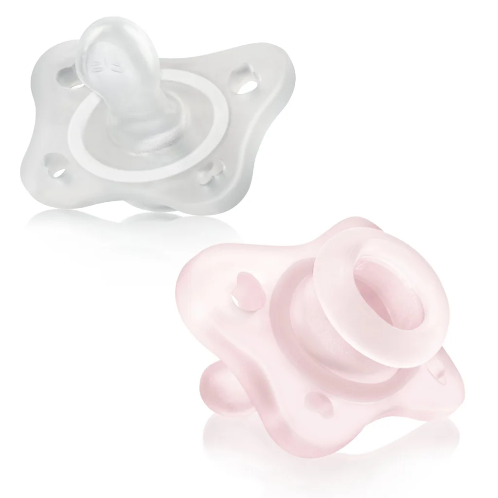 Chicco Dudlík Physioforma® Mini Soft silikonový holčičí 0–2 m 2 ks