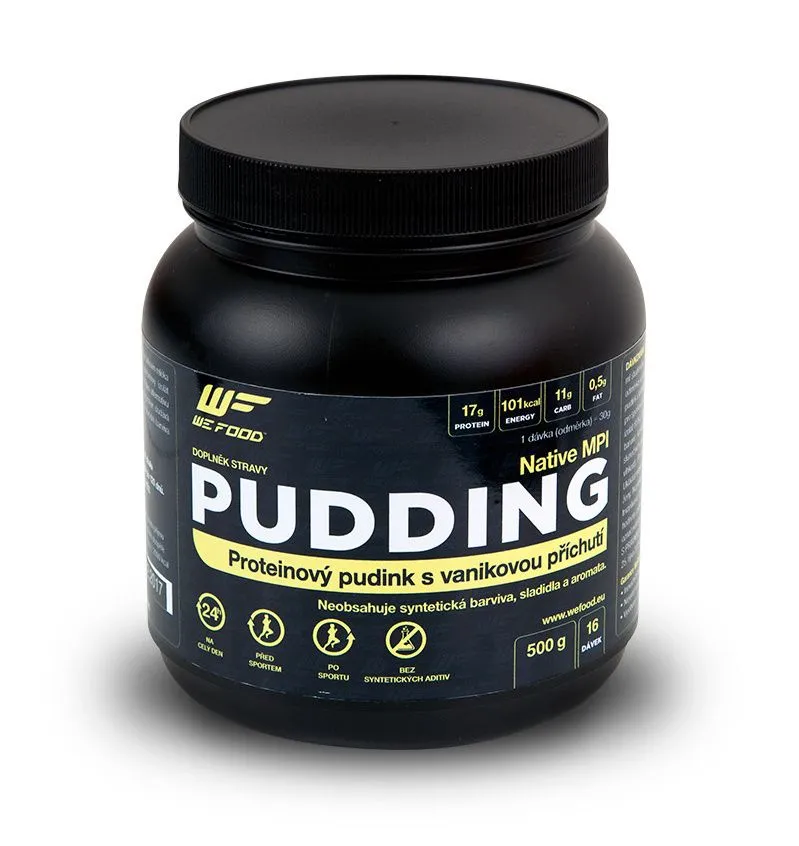 WeFood Nativní proteinový pudding vanilka 500 g