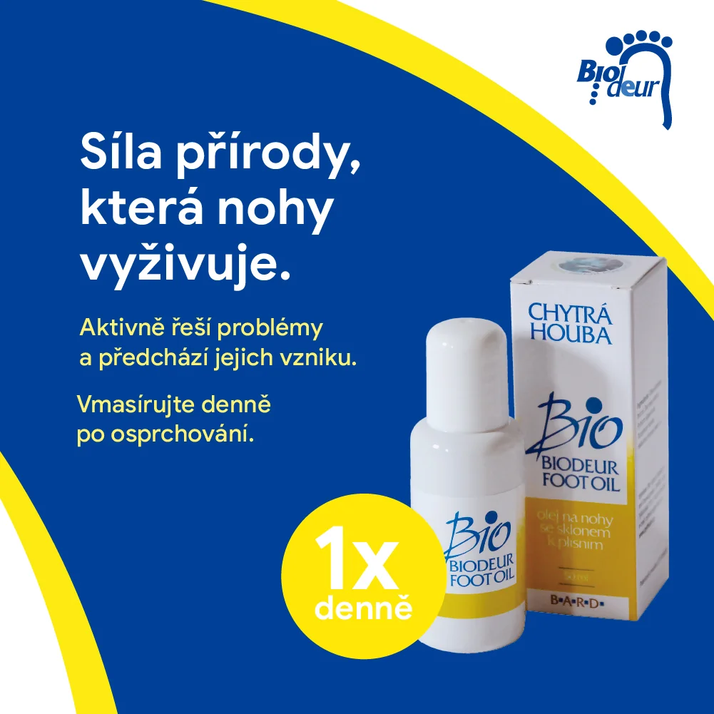 BARD Chytrá houba Bio Biodeur foot oil 50 ml