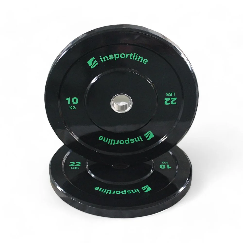 inSPORTline Gumový kotouč Bumper Plate Lite 10 kg 50 mm