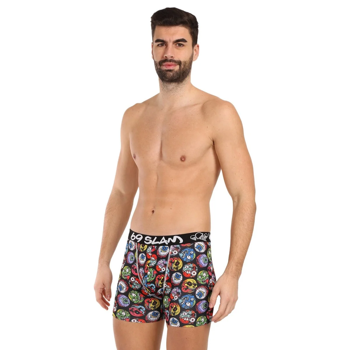 69SLAM Pánské boxerky fit monster ball dylan (MBYMNR-PO) M