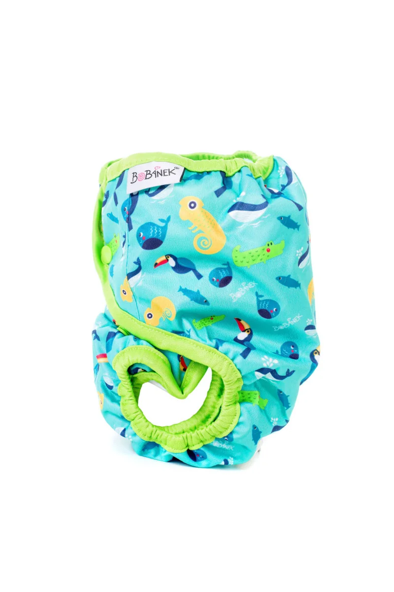 Bobánek Svrchní kalhotky XL patentky 1 ks chameleoni