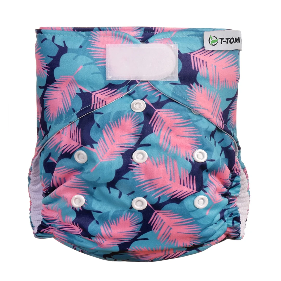 T-tomi Kalhotková plena AIO - přebalovací set suchý zip Feathers