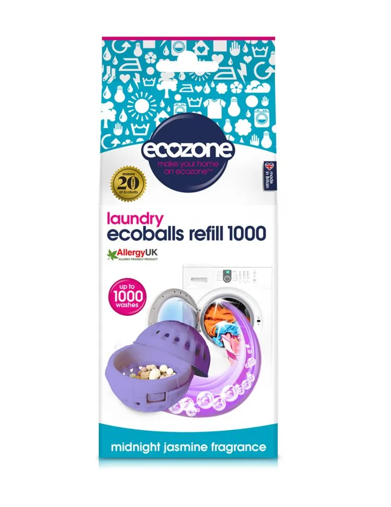 Ecozone Ecoballs 1000 praní jasmínová vůně náhradní náplň 1 ks